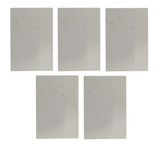 Plantable Seed Paper Gift Cards With Vintage Wax Stamp 'Best Wishes': Pack Of 5 Eco Friendly Bio-degradable Cards, Small (12692B)