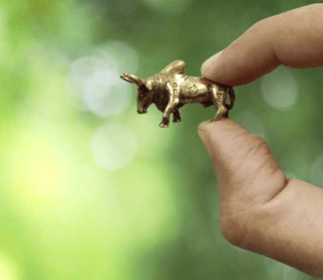 Rare Miniature Brass Figurine Bull Bison: Collectible Showpiece Statue With Fine Workmanship (12699C)