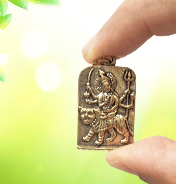 Rare Miniature Brass Idol Sherawali Mata Durga Ma: Collectible Statue With Detailed Fine Workmanship (12698Z43)