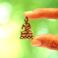 Rare Miniature Statue Meditating Buddha: Unique Collectible Gift (11164)