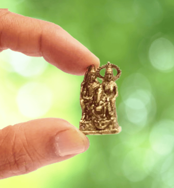 Rare Miniature Statue Lord Shiva Family (Mahadev, Parvati & Ganesha): Unique Collectible Gift (11166)
