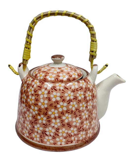 Beautifully Painted Ceramic Kettle Tea Pot (10775)