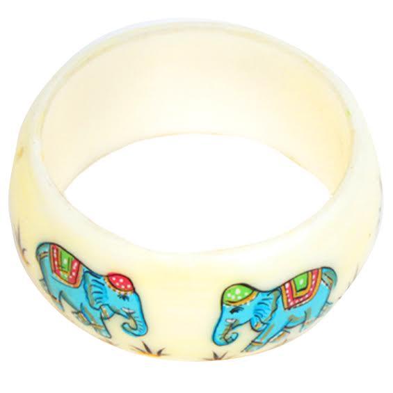 Hand painted Royal Plastic Bangle (bg04)